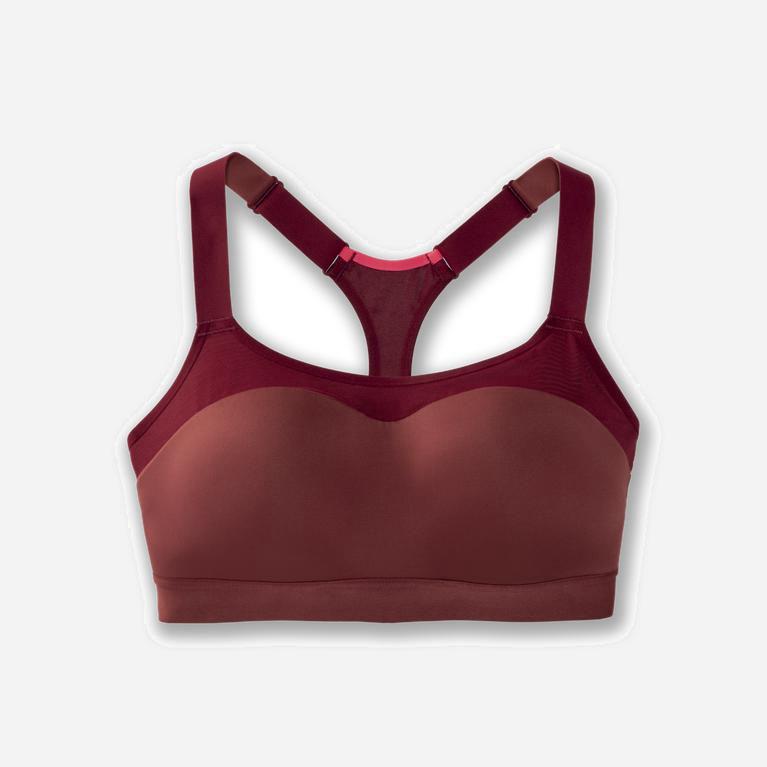 Brooks Dare Racerback Sutiã Esportivo Mulher Bordeaux /Escuro (39864JZMT)